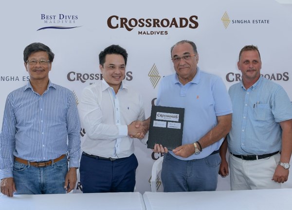 Singha Estate brings Best Dives Maldives on board to provide Water-activity Services at CROSSROADS integrated destination