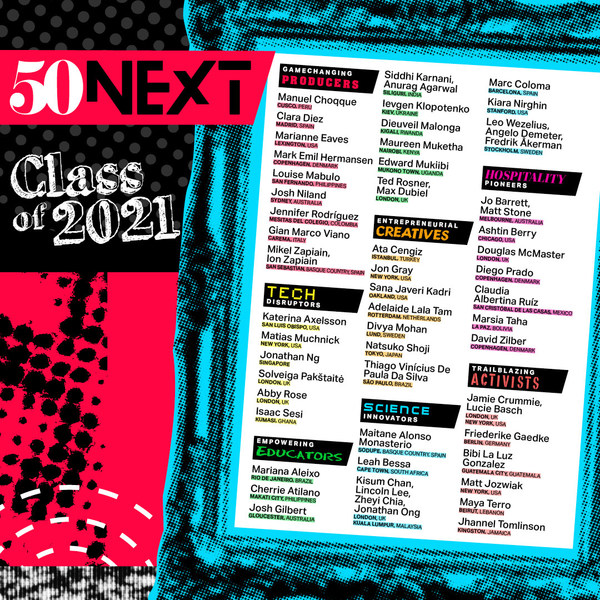 50 Best Unveils 50 Next, a Global List of Young People Shaping the Future of Gastronomy