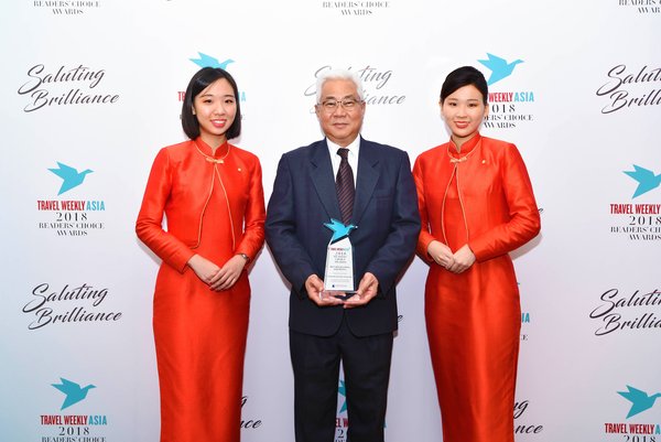 Mandarin Orchard Singapore bags second win as Best Upscale Hotel-Asia Pacific at the Travel Weekly Asia 2018 Readers' Choice Awards