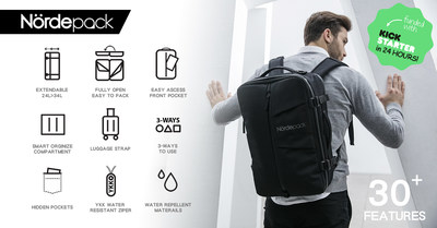 NORDEPACK's Versatile Travel and Work Bag 100% Funded in Less Than 24 Hours on Kickstarter