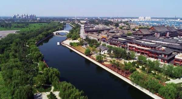 Yangliuqing National Grand Canal Culture Park rising in Tianjin Xiqing District