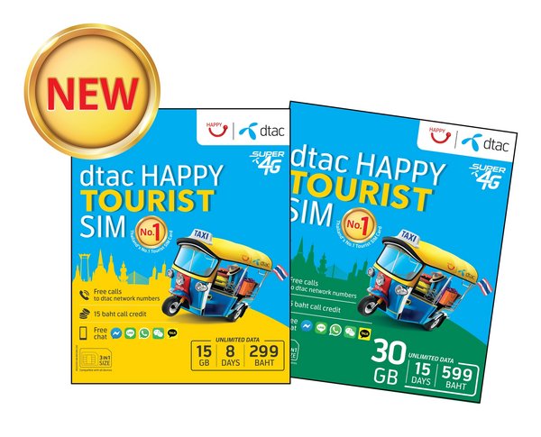 'dtac', most preferred tourist SIM in Thailand, introduces new 'dtac Happy Tourist SIM' for Indian visitors to Thailand