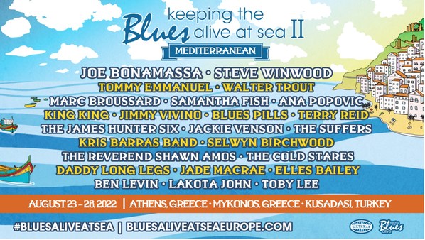 Legendary Steve Winwood Joins Guitar Icon Joe Bonamassa For Keeping The Blues Alive At Sea Mediterranean Cruise II