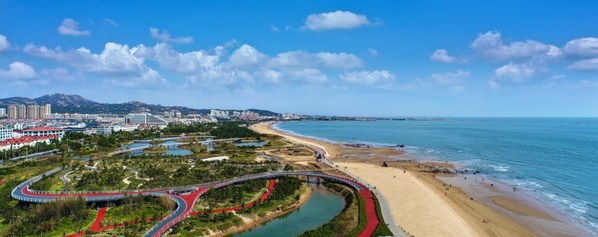 Green Lane near the Sunshine Coast in Rizhao declared a national boutique tourist project