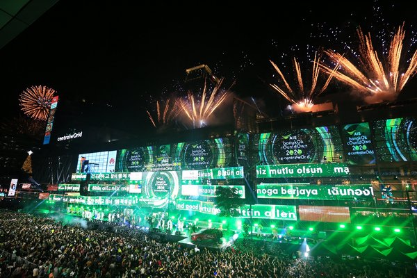 Countdown Celebration to 2020 at 'Central World', the Times Square of Asia