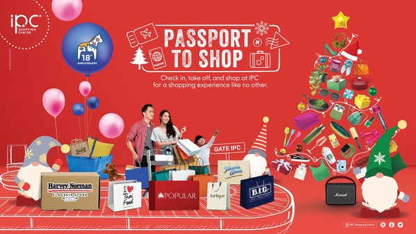 Take off to a Christmas shopping experience like no other with Passport to Shop at IPC Shopping Centre