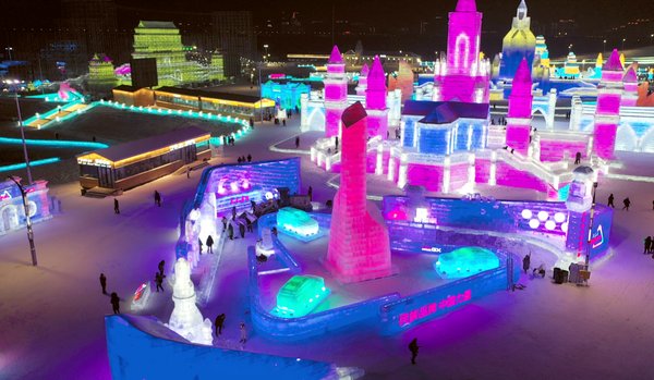 Xinhua Silk Road: China's national brand enterprises present at Harbin Ice-Snow World