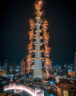 The World's Tallest Building, Burj Khalifa, Captivates the Globe With Emaar's Spectacular New Year's Eve Show in Downtown Dubai