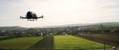 EHang Achieves one of the World's First Certificate of Unmanned Aircraft System Safety for AAVs