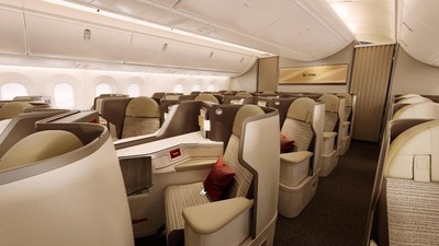 Hainan Airlines takes delivery of its first 787-9 Dreamliner with "Dream Feather" interiors