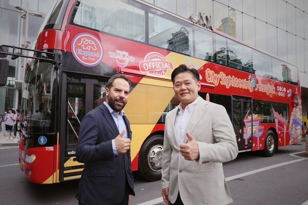 "Elephant Bus Tours" partners with "City Sightseeing" to elevate the bus tour experience with open-top double-deckers for the first time in Bangkok