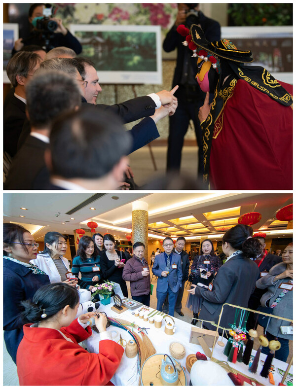 "Pandas' Home" the Special Promotion Conference of Chengdu Culture and Tourism was held in New York--City park under the snowy mountain, happy Chengdu in the fireworks