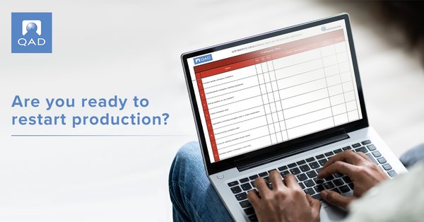 QAD and Quistem Help Automotive Customers with Operational Restart Readiness Checklist