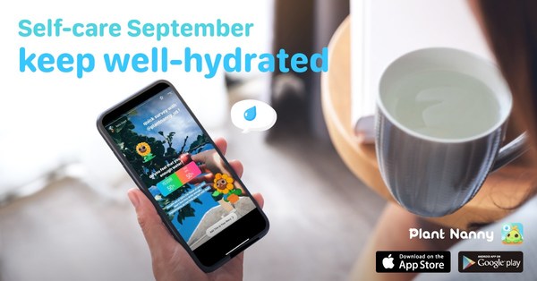 Encouraging Proper Hydration, Fourdesire's Plant Nanny² App Primes the Pump for Self-Care Awareness Month in September