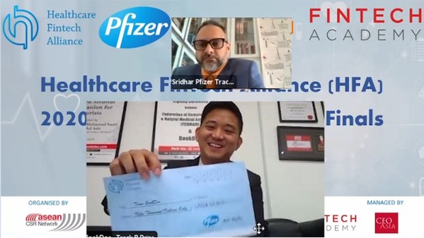 BookDoc won the Pfizer and Alibaba jointly organized competition - Healthcare Fintech Alliance (HFA) Innovation Challenge, Asia