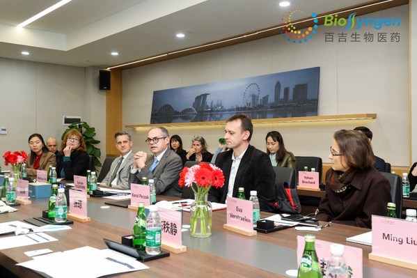 French Consul General in Guangzhou led a delegation to visit Biosyngen in China-Singapore Guangzhou Knowledge City