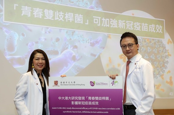 Joint CUHK-HKU study discovers efficacy of COVID-19 vaccines correlates with a probiotic bacterium, Bifidobacterium adolescentis