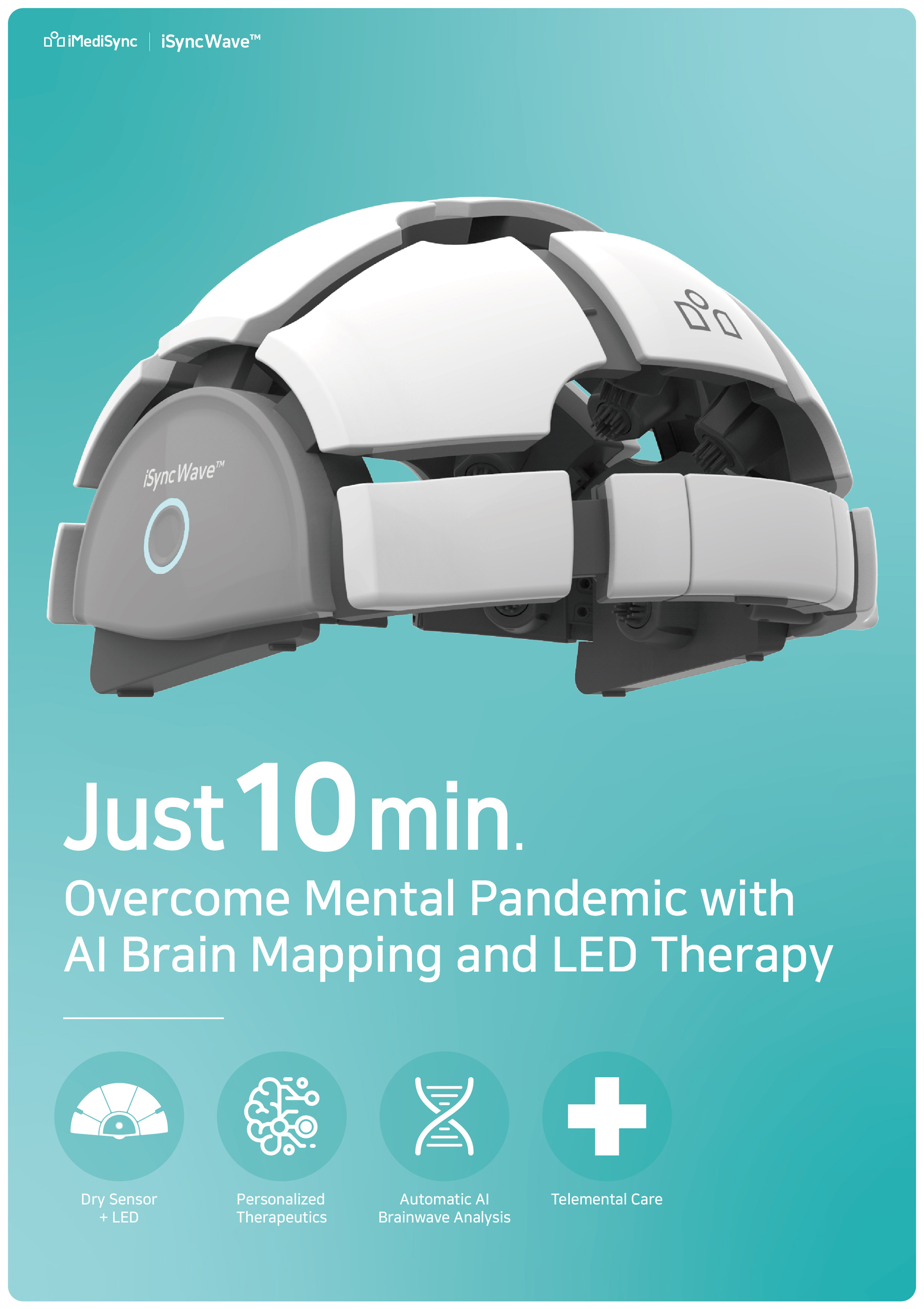 iMEDISYNC UNVEILS WORLD'S FIRST INTEGRATED WIRELESS BRAIN EEG at CES 2022