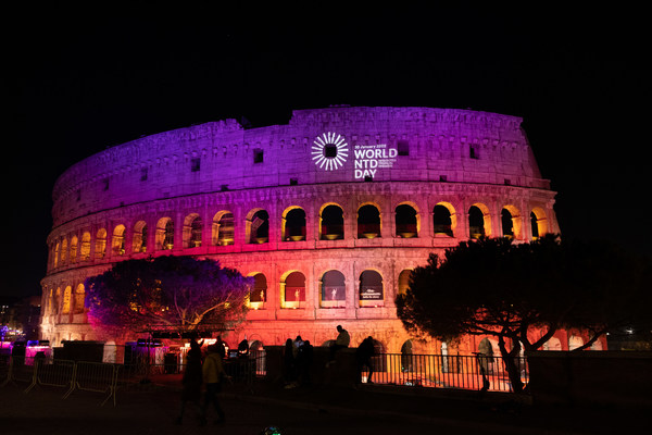 100 LANDMARKS ACROSS THE WORLD LIGHT UP IN UNITY TO RAISE AWARENESS TO END NEGLECTED TROPICAL DISEASES ON WORLD NTD DAY 2022