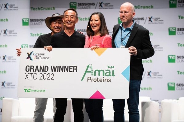 Amai Proteins, producer of 100% protein sweetener that reduces sugar in Food & Beverages by up to 70%, voted Global Winner at the 2022 Extreme Tech Challenge Competition