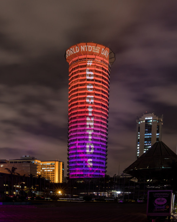 100 LANDMARKS ACROSS THE WORLD LIGHT UP IN UNITY TO RAISE AWARENESS TO END NEGLECTED TROPICAL DISEASES ON WORLD NTD DAY 2022