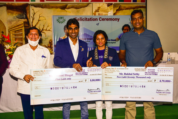 Olympians Felicitated at KIIT