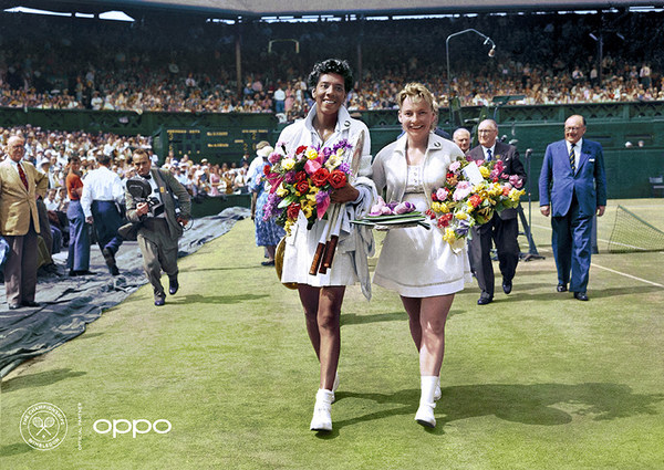 OPPO recolourises iconic tennis images to celebrate the return of Wimbledon