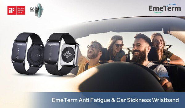 EmeTerm Anti Fatigue & Car Sickness Wristband Wins the IF and IDA Design Awards