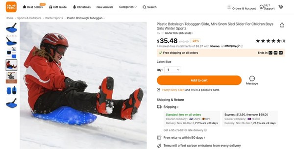 Temu Greets Ski Season with Unbeatable Bargains