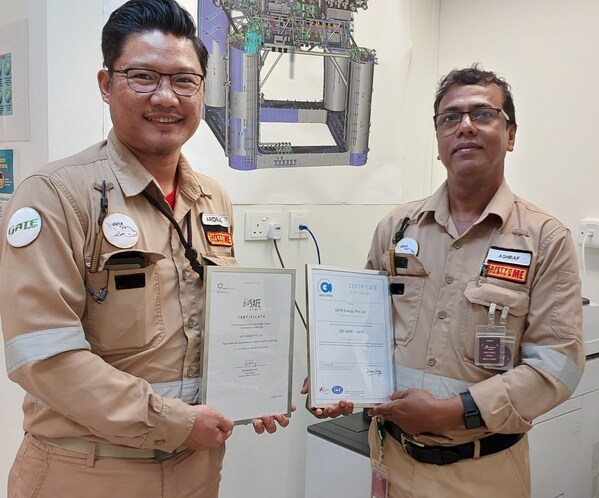 GATE Energy PTE LTD Achieves bizSAFE STAR Certificate in Singapore