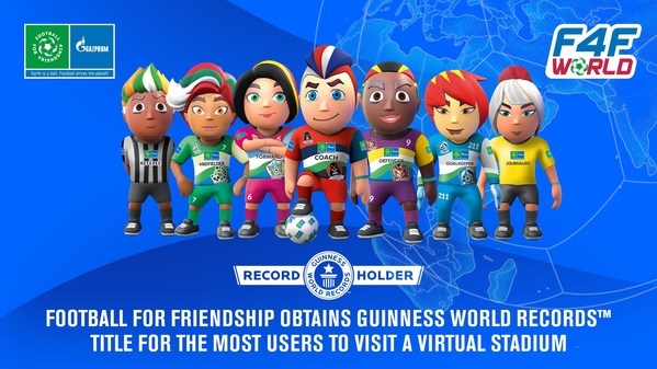 Football for Friendship achieves new GUINNESS WORLD RECORDS(TM) title for the most visitors at a virtual stadium