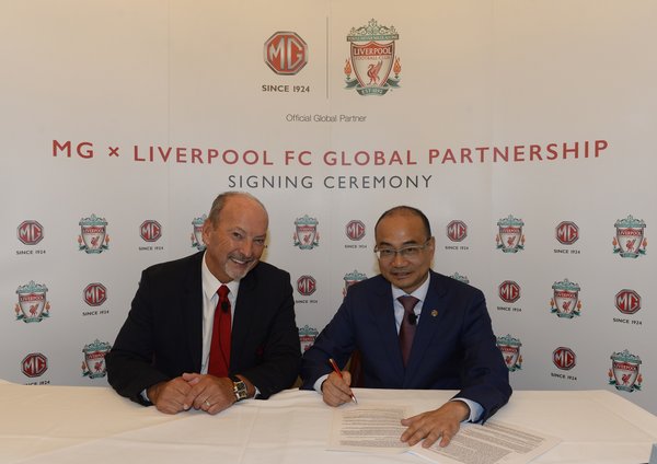 Liverpool FC and MG Motor partnership goes global