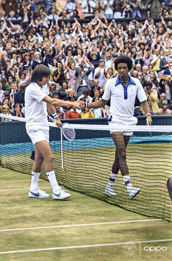 OPPO recolourises iconic tennis images to celebrate the return of Wimbledon