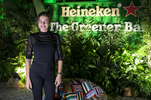 Nina Kraviz kicked-off the Formula 1 Heineken Gran Premio d'Italia 2021 weekend in style with a headline performance at the Heineken® Greener Bar in Milan