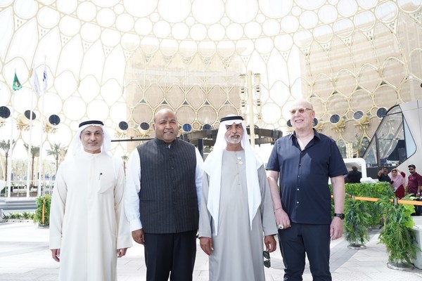 Chairman of Lancer Capital Mr. Avram Glazer and Chairman of GMR Group Mr. Kiran Kumar Grandhi met Chairman of Emirates Cricket, His Highness Sheikh Nahayan Mabarak Al Nahayan at Dubai Expo 2020