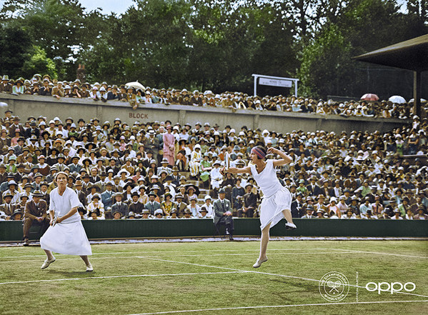 OPPO recolourises iconic tennis images to celebrate the return of Wimbledon