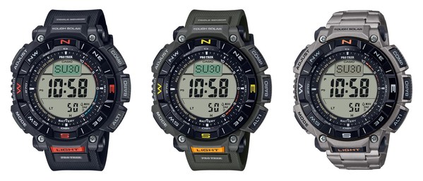 Casio to Release PRO TREK with Biomass Plastics and Dual-Layer LCD