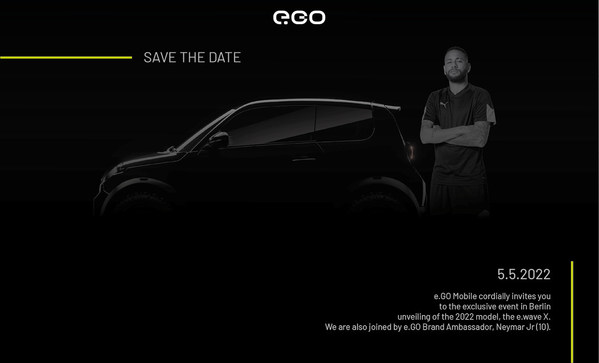 Germany's Independent Battery Electric Vehicle Manufacturer, Next.e.GO Mobile SE, Announces Global Partnership with the Brazilian Football Sensation, Neymar Jr.