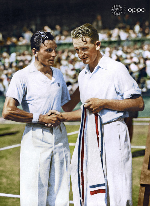 OPPO recolourises iconic tennis images to celebrate the return of Wimbledon