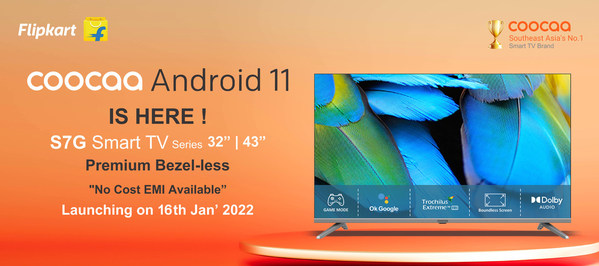 coocaa & Flipkart kickstart 2022 Android 11 Releases on Republic Day