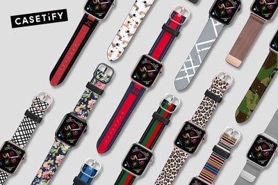 CASETiFY Launches Largest Collection of Apple Watch Bands Compatible with New Series 4 and Series 1-3