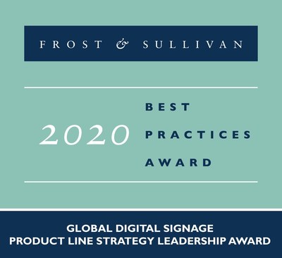 Verizon's Digital Signage Solution Awarded Frost & Sullivan's 2020 Best Practices Award