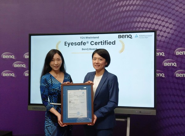 BenQ Obtains TÜV Rheinland Eyesafe(R) Certification for Large Interactive Displays to Help Protect School Children from Blue Light