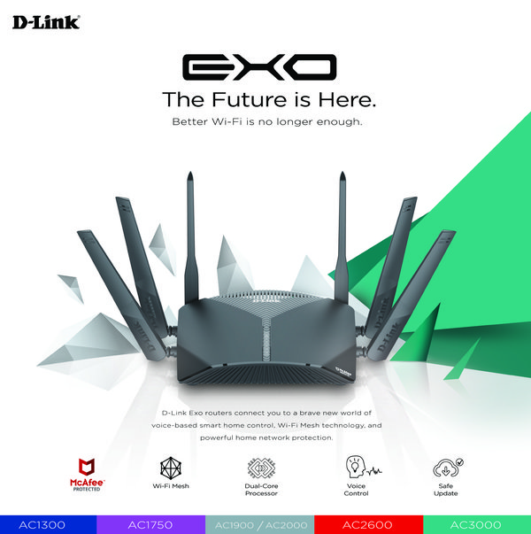 D-Link Introduces New Exo Router Series with McAfee Protection