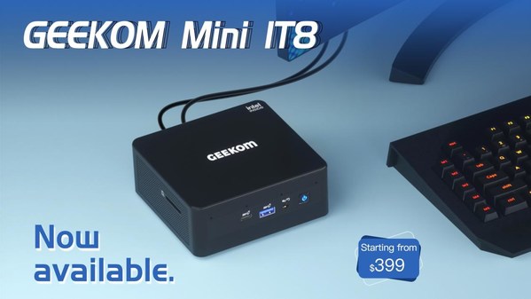 Experience the latest GEEKOM Mini IT8 Mini PC