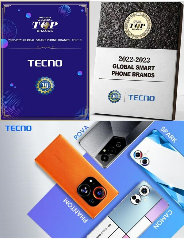 TECNO Awarded as 2022-2023 Global Top Brands at CES