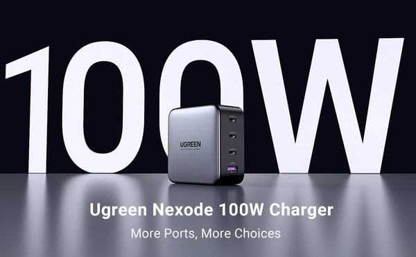 Ugreen Launches Nexode 100W Charger with New GaN Technology.