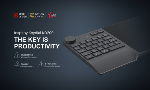 Huion KD200: The Innovative Combination of Keyboard and Pen Tablet Won Three International Design Awards