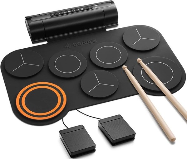 DONNER RELEASES NEW DED-20 ROLL UP ELECTRIC DRUM PAD WITH BUILT-IN SPEAKER