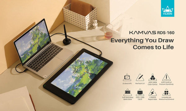 Huion Kamvas RDS-160: a Creative Pen Display to Empower Your Creativity